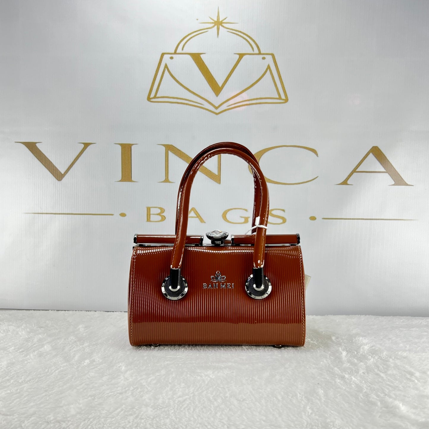 Vinca Premium Cylinder Hand Bag | Elegant Luxury Women’s Purse
