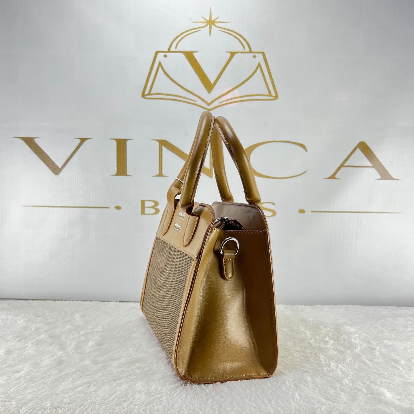Vinca Elegant Canvas Hand Bag | Luxury Women Shoulder & Crossbody Bag