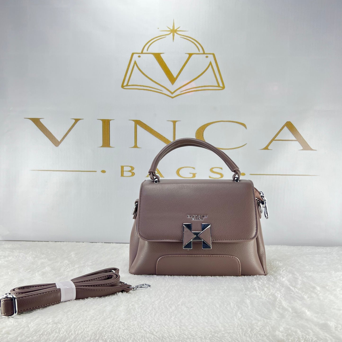 Vinca Luxe Structured Top Handle Bag | Elegant Women Handbag