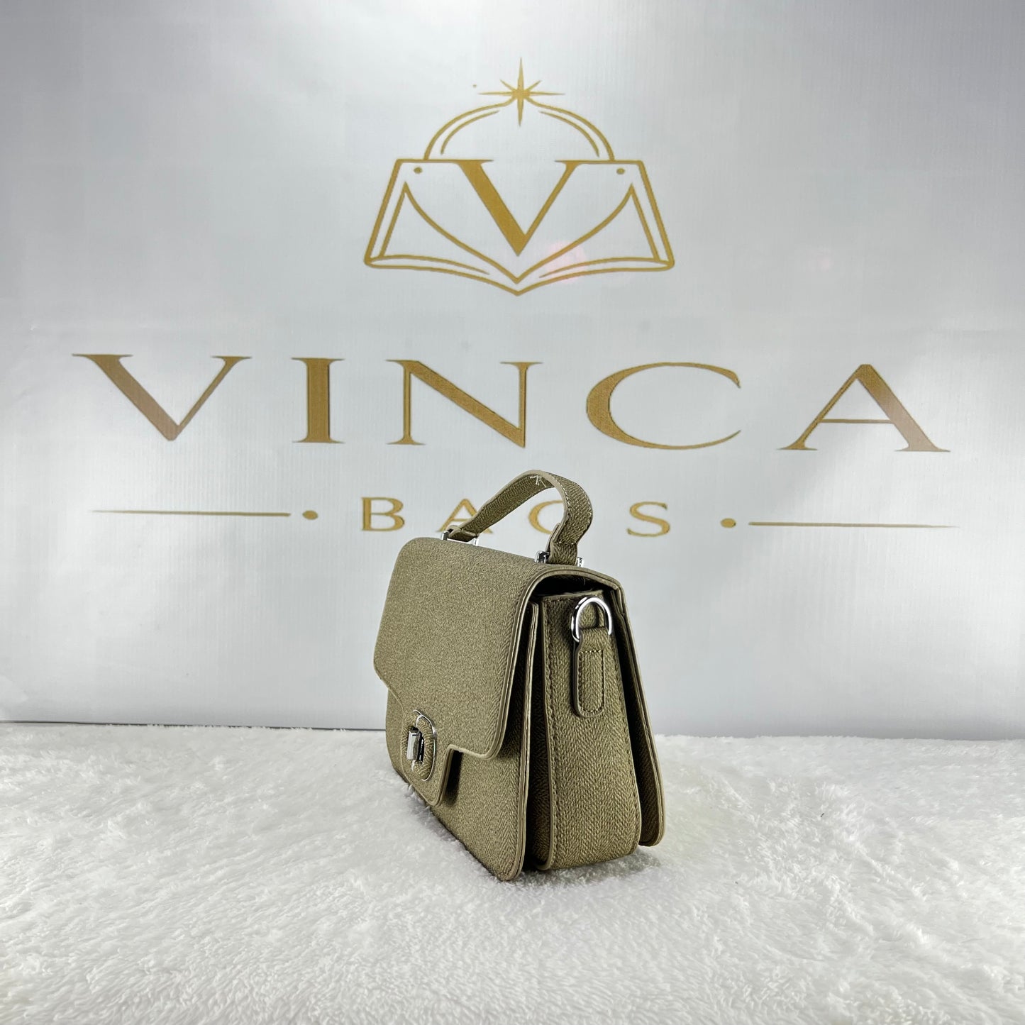 Vinca Elegance Textured Handbag | Luxury Women Crossbody Bag