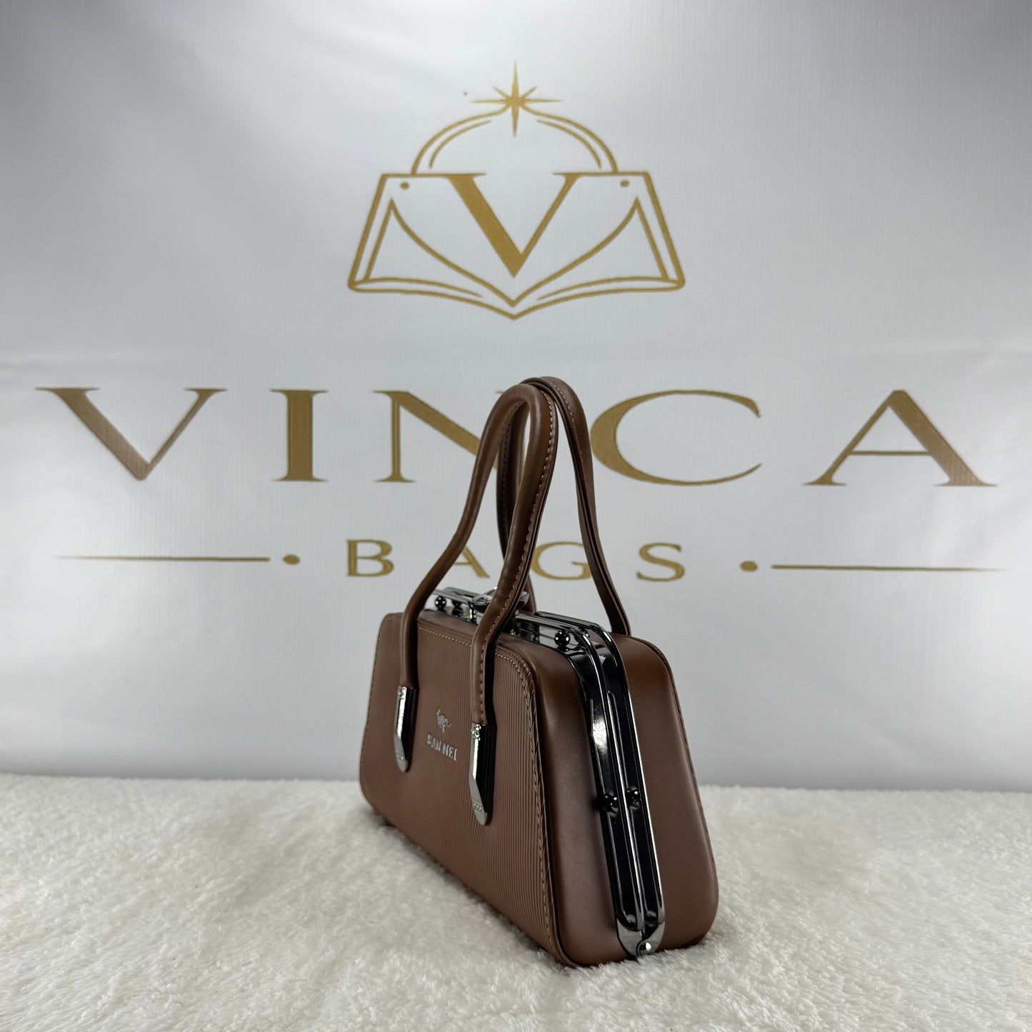 Vinca Ribbed Luxury Hand Bag | Elegant Premium Women’s Purse