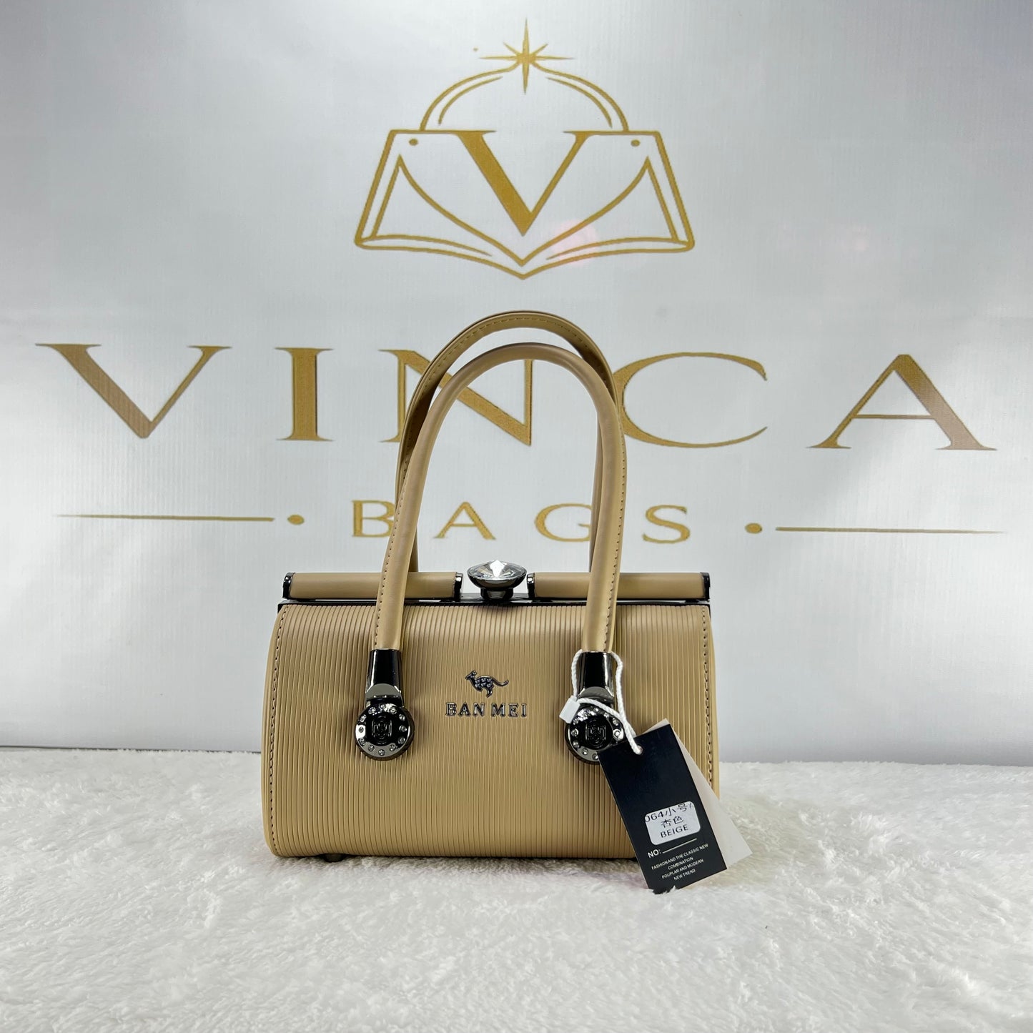 Vinca Premium Cylinder Hand Bag | Elegant Luxury Women’s Purse