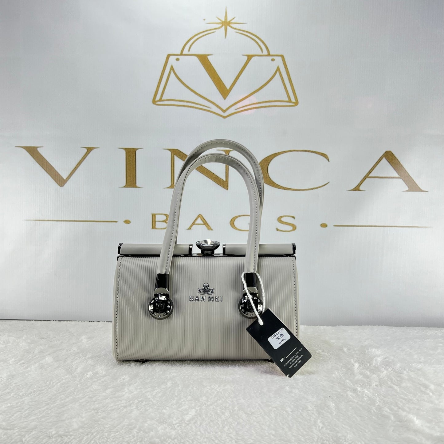 Vinca Premium Cylinder Hand Bag | Elegant Luxury Women’s Purse