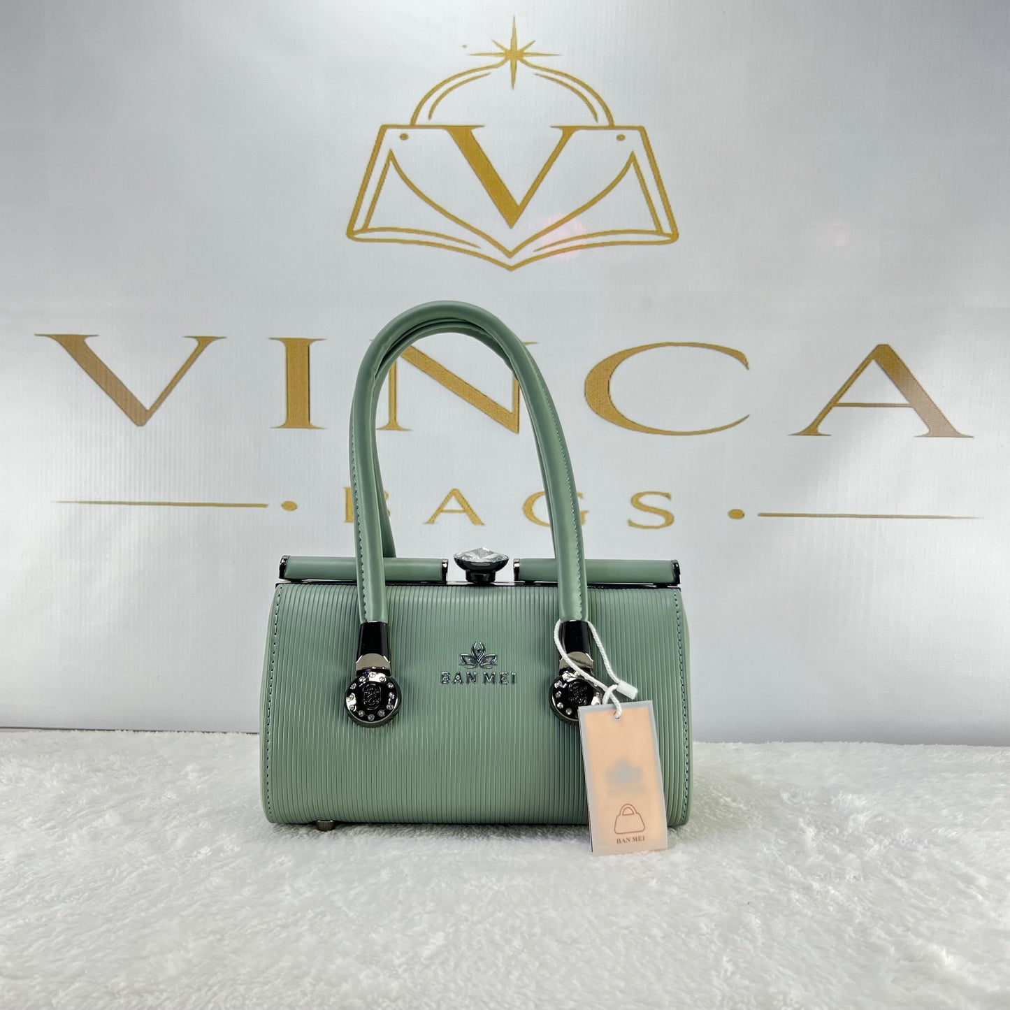 Vinca Premium Cylinder Hand Bag | Elegant Luxury Women’s Purse