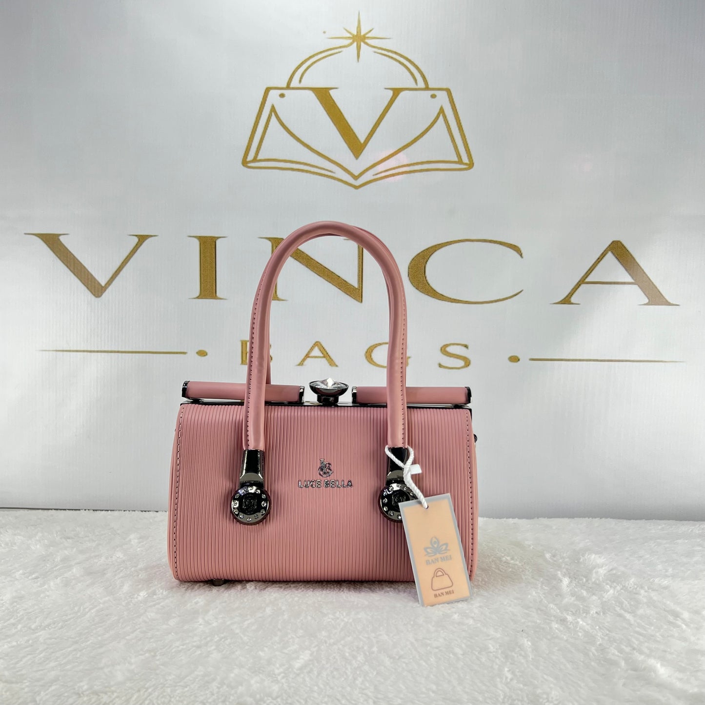 Vinca Premium Cylinder Hand Bag | Elegant Luxury Women’s Purse