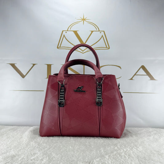 Luxury Textured Women Handbag | Elegant Designer Tote Purse by Vinca Bags