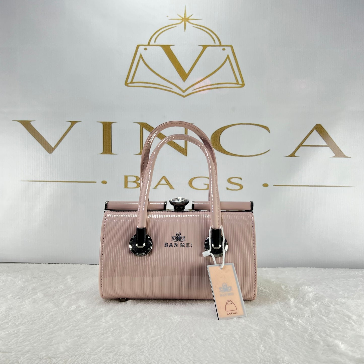 Vinca Premium Cylinder Hand Bag | Elegant Luxury Women’s Purse