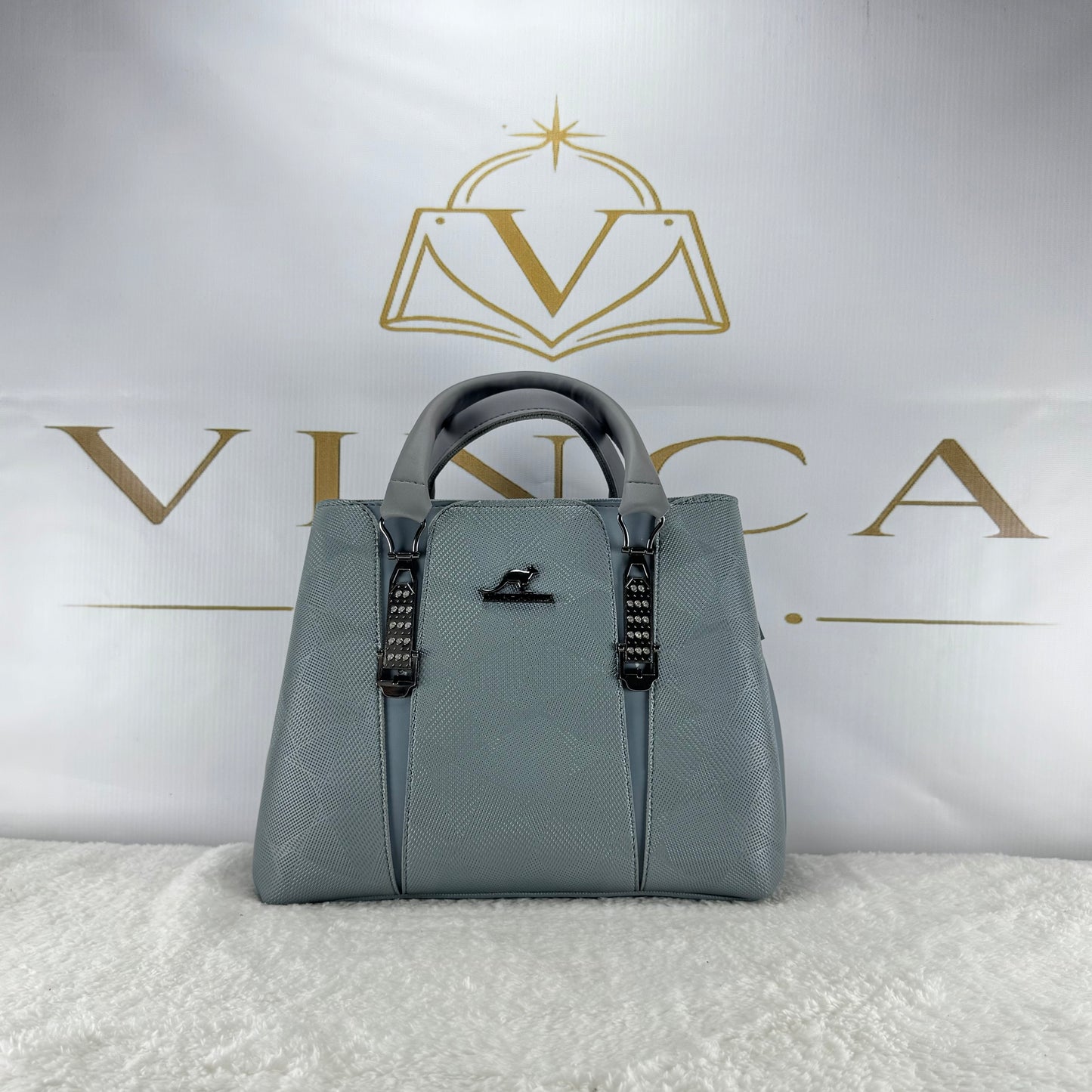Luxury Textured Women Handbag | Elegant Designer Tote Purse by Vinca Bags