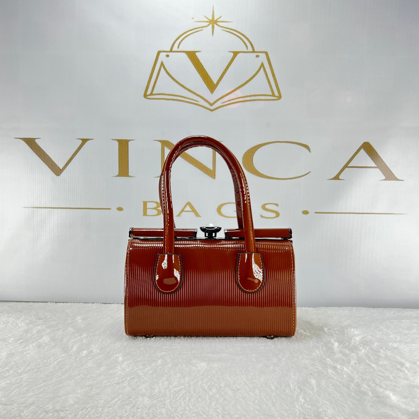 Vinca Premium Cylinder Hand Bag | Elegant Luxury Women’s Purse