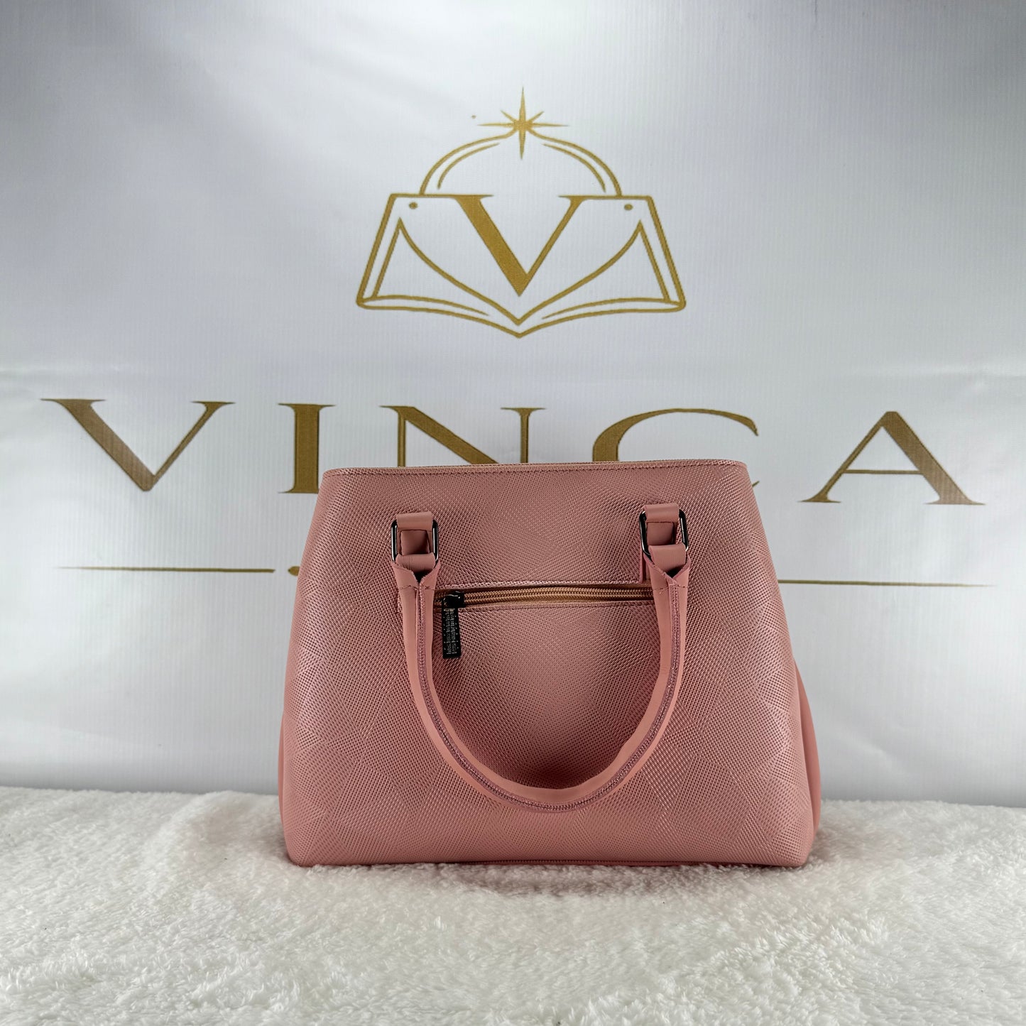 Luxury Textured Women Handbag | Elegant Designer Tote Purse by Vinca Bags