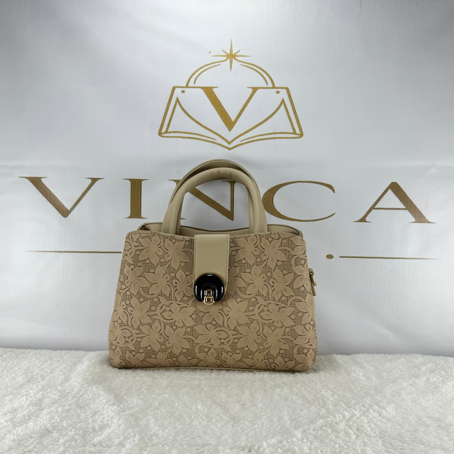Luxury Floral Embossed Women Handbag | Elegant Designer Tote Purse