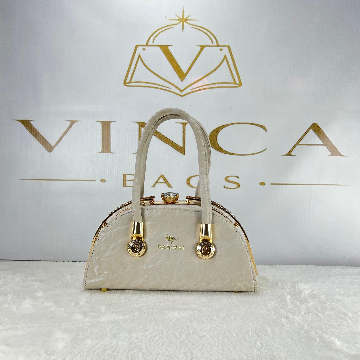Vinca Luxury Half Moon Hand Bag | Elegant Women’s Premium Fashion Purse