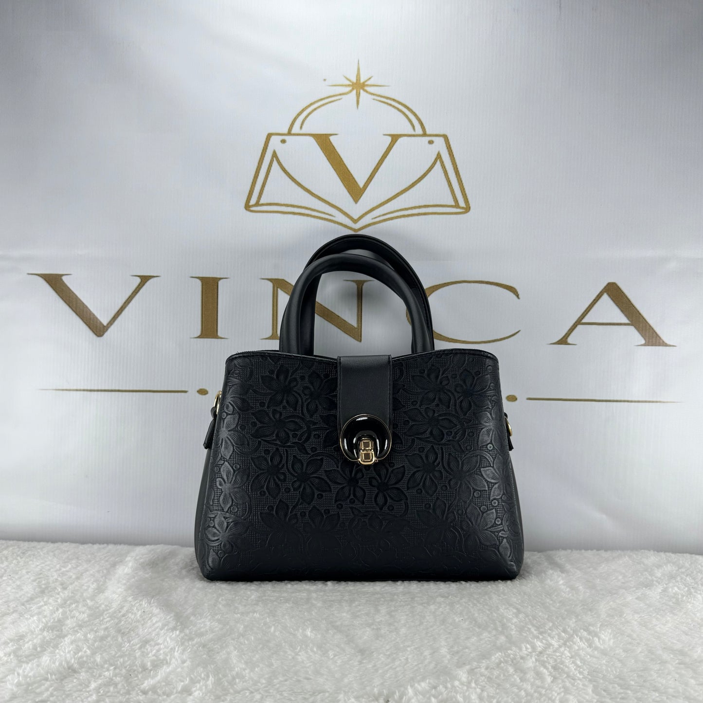 Luxury Floral Embossed Women Handbag | Elegant Designer Tote Purse