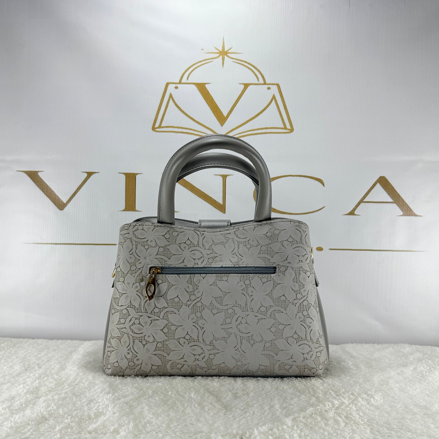Luxury Floral Embossed Women Handbag | Elegant Designer Tote Purse
