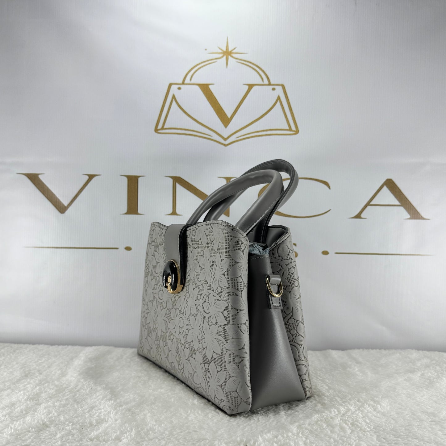 Luxury Floral Embossed Women Handbag | Elegant Designer Tote Purse