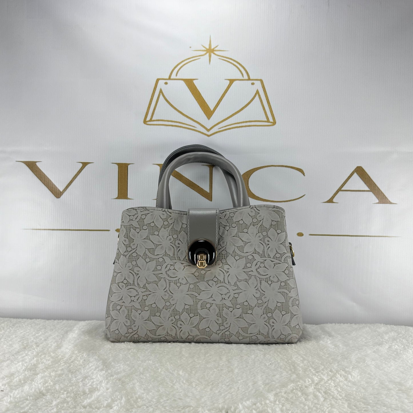 Luxury Floral Embossed Women Handbag | Elegant Designer Tote Purse