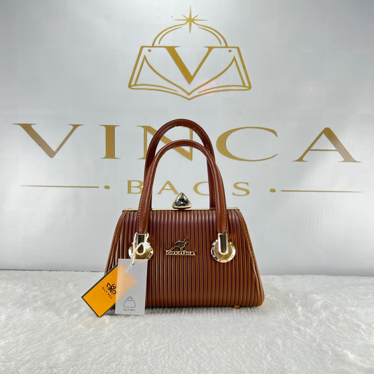 Vinca Luxury Pleated Mini Hand Bag | Elegant Women’s Shoulder & Crossbody Bag