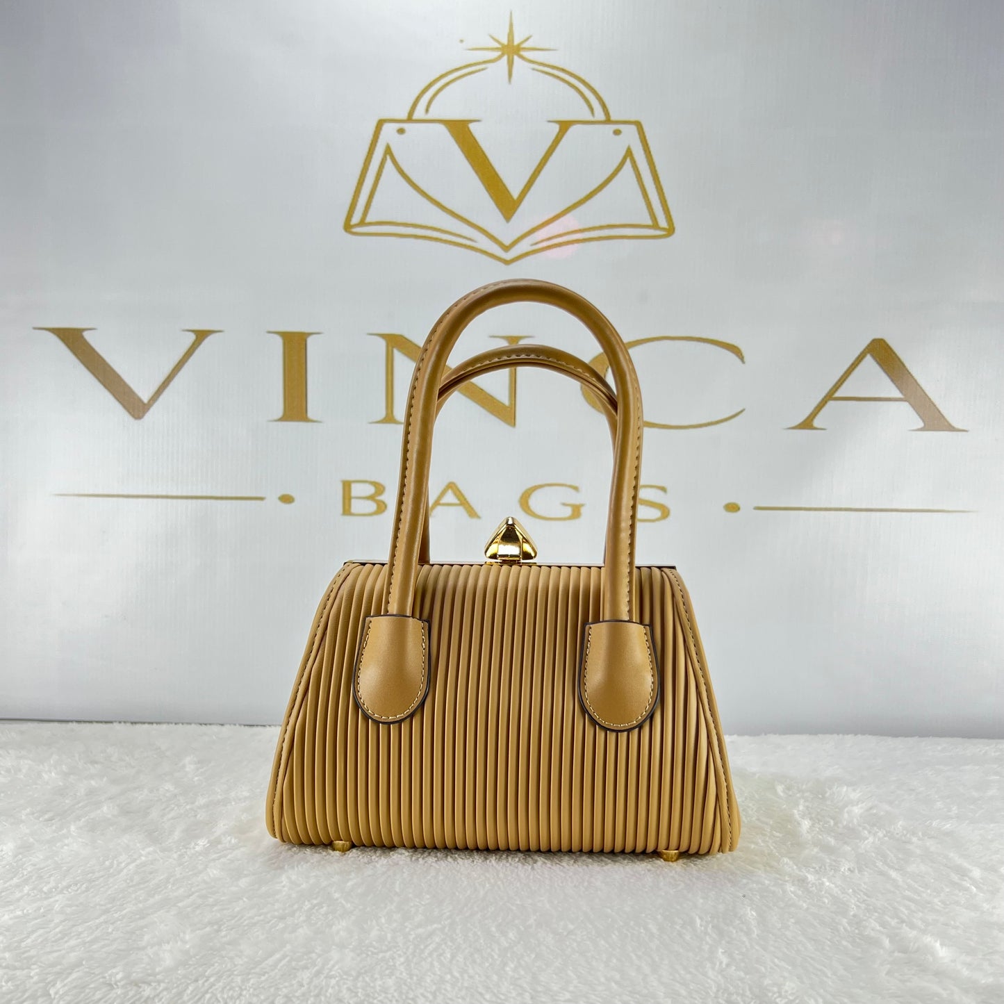 Vinca Luxury Pleated Mini Hand Bag | Elegant Women’s Shoulder & Crossbody Bag