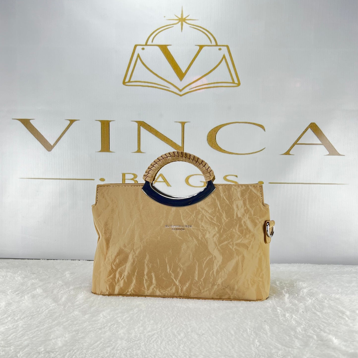 Vinca Vintage Crinkle Luxury Hand Bag | Elegant Shoulder & Crossbody Bag for Women