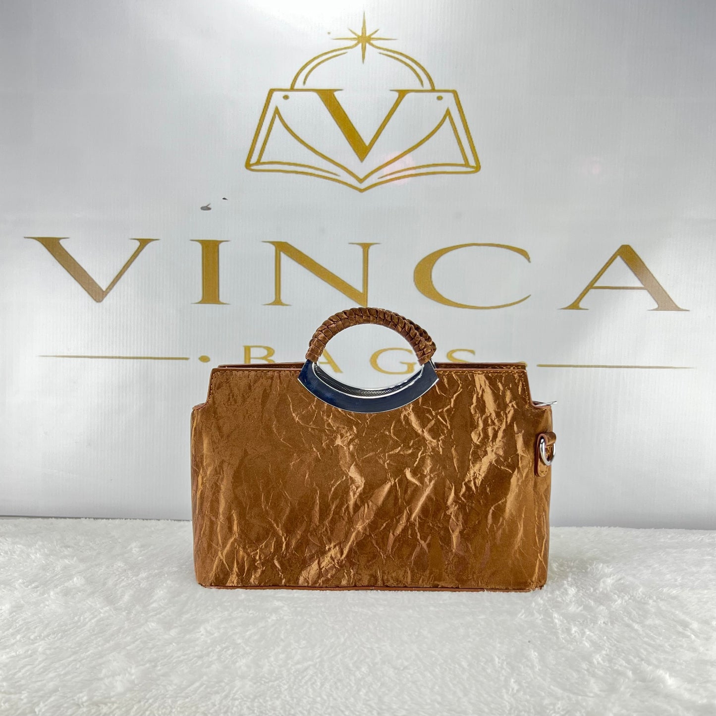 Vinca Vintage Crinkle Luxury Hand Bag | Elegant Shoulder & Crossbody Bag for Women