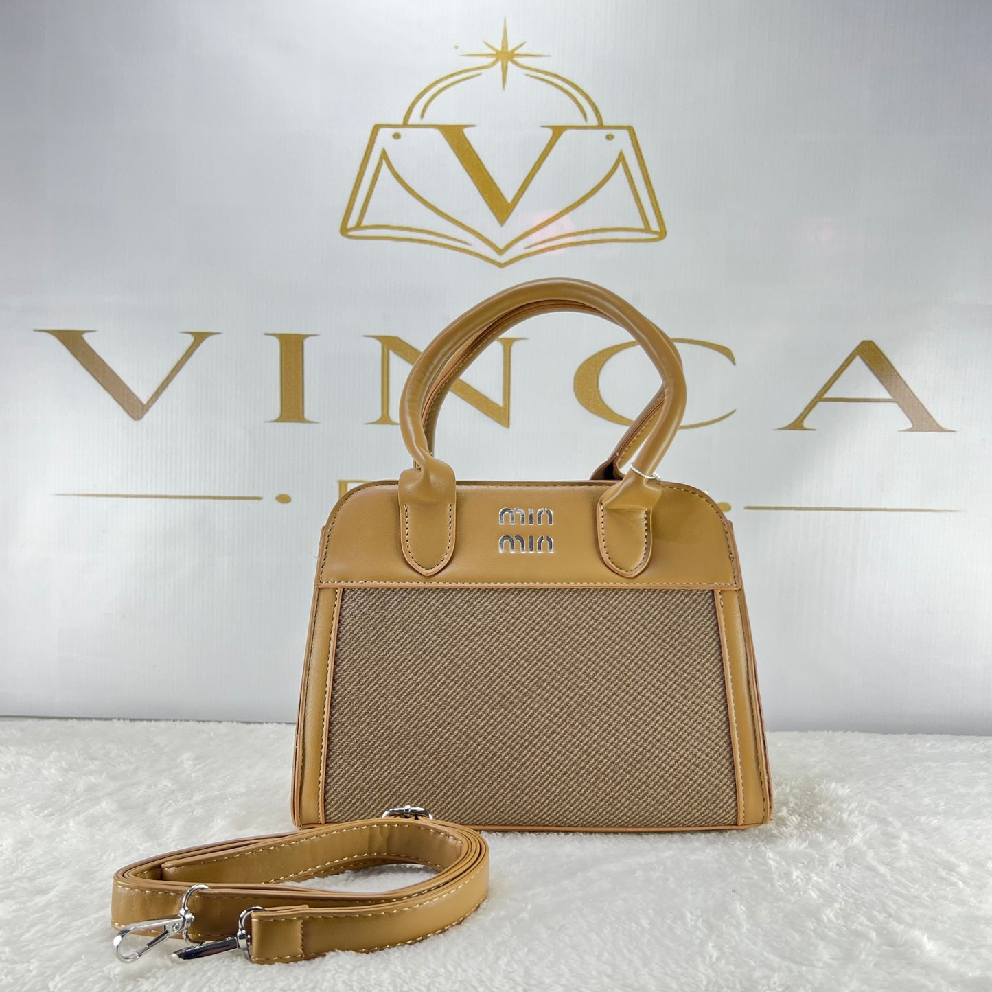 Vinca Elegant Canvas Hand Bag | Luxury Women Shoulder & Crossbody Bag