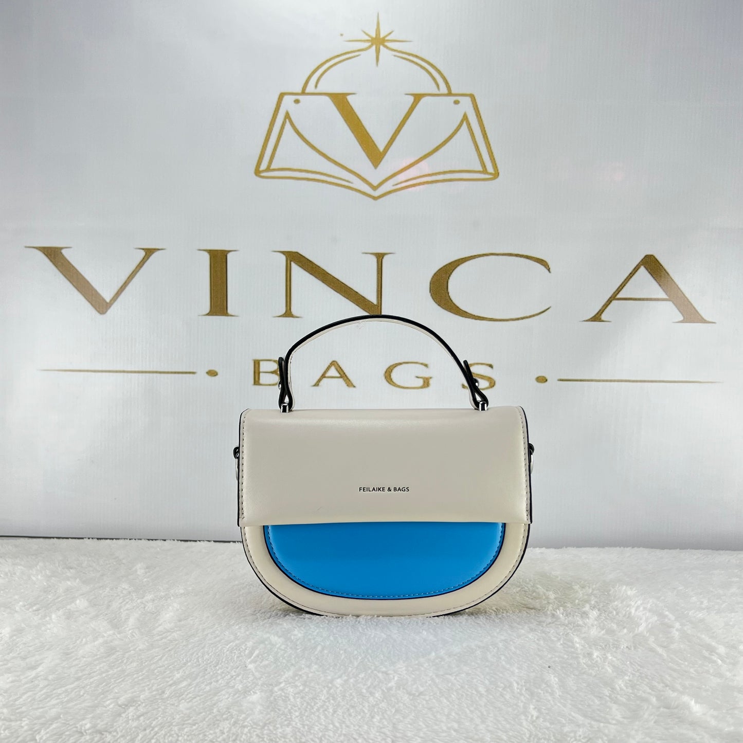 Vinca Half Moon Top Handle Bag | Elegant Women Crossbody Purse