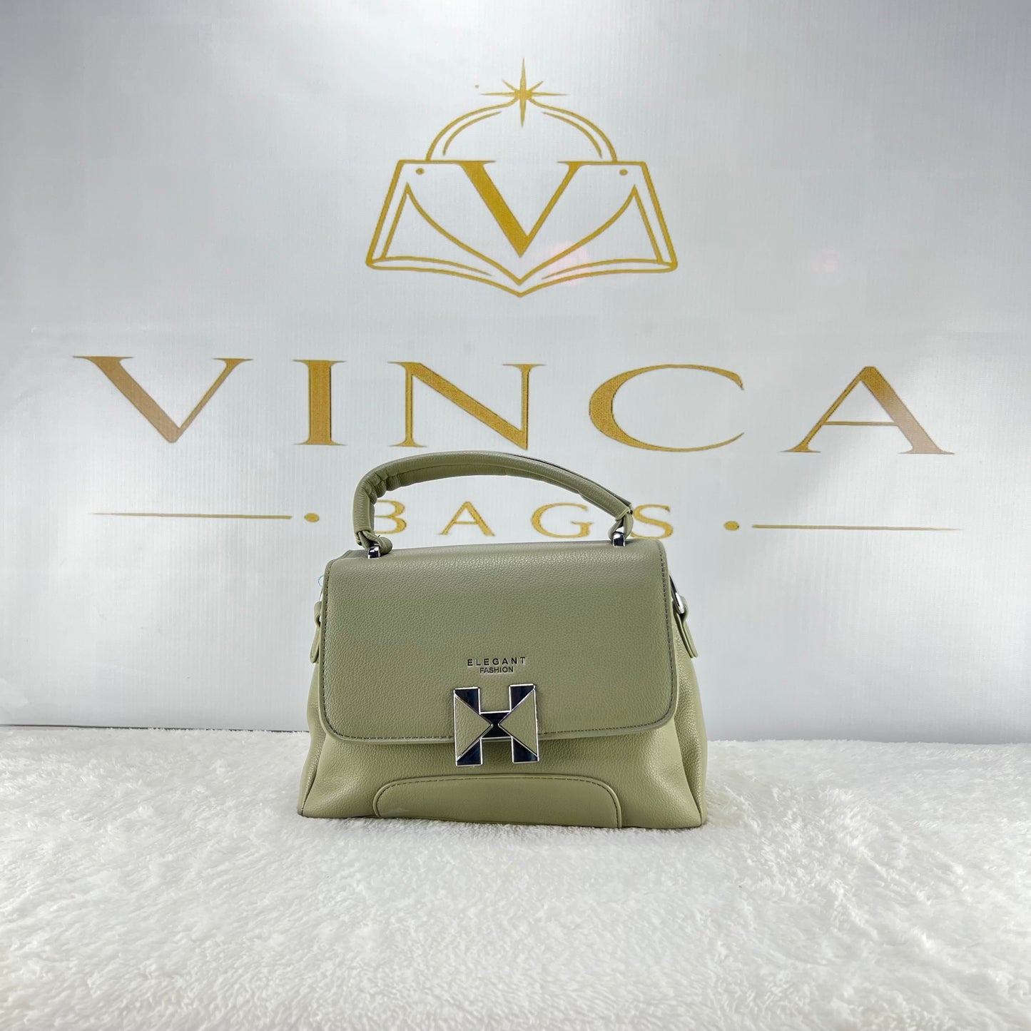 Vinca Luxe Structured Top Handle Bag | Elegant Women Handbag