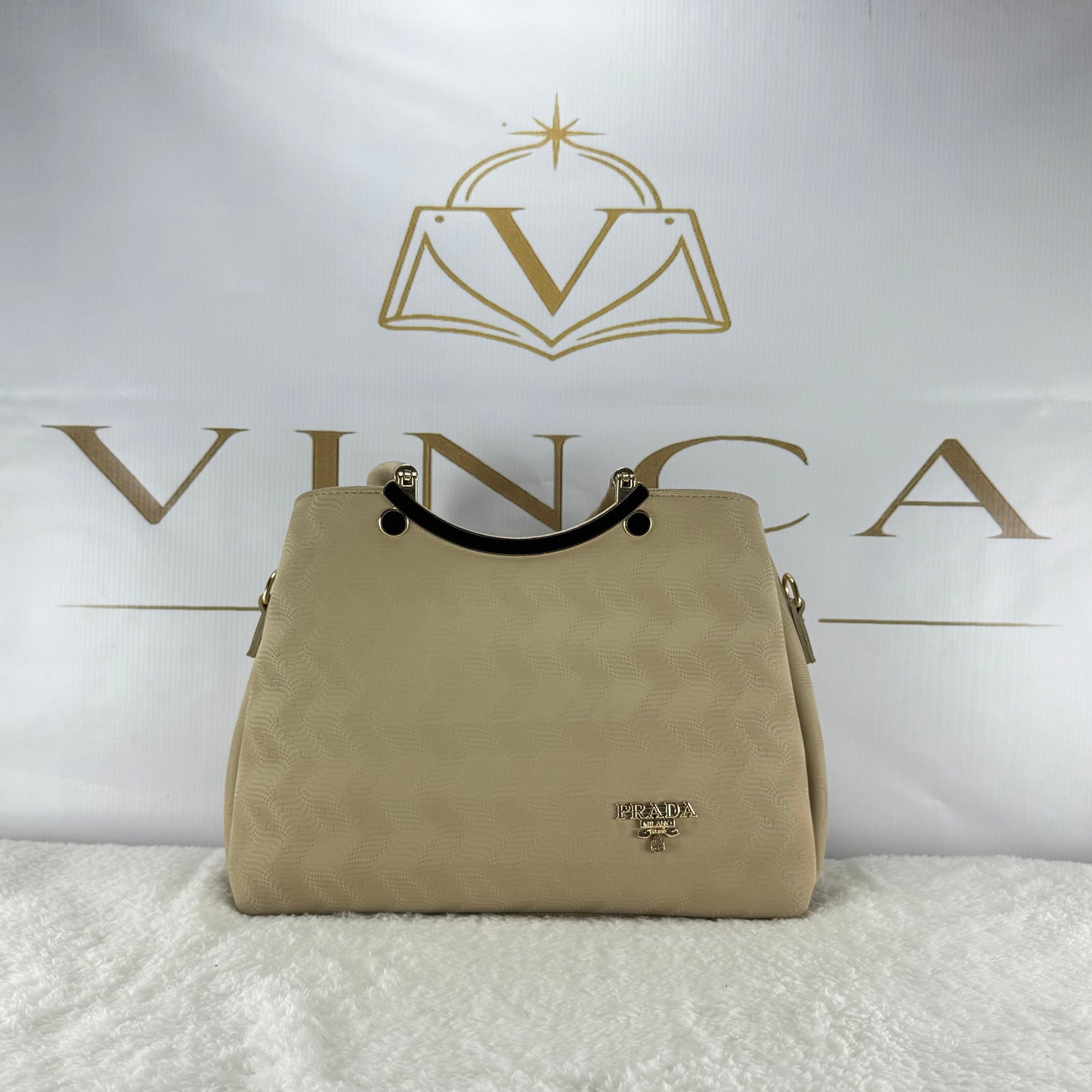 Luxury Metal Handle Tote Bag for Women | Elegant Shoulder & Handbag