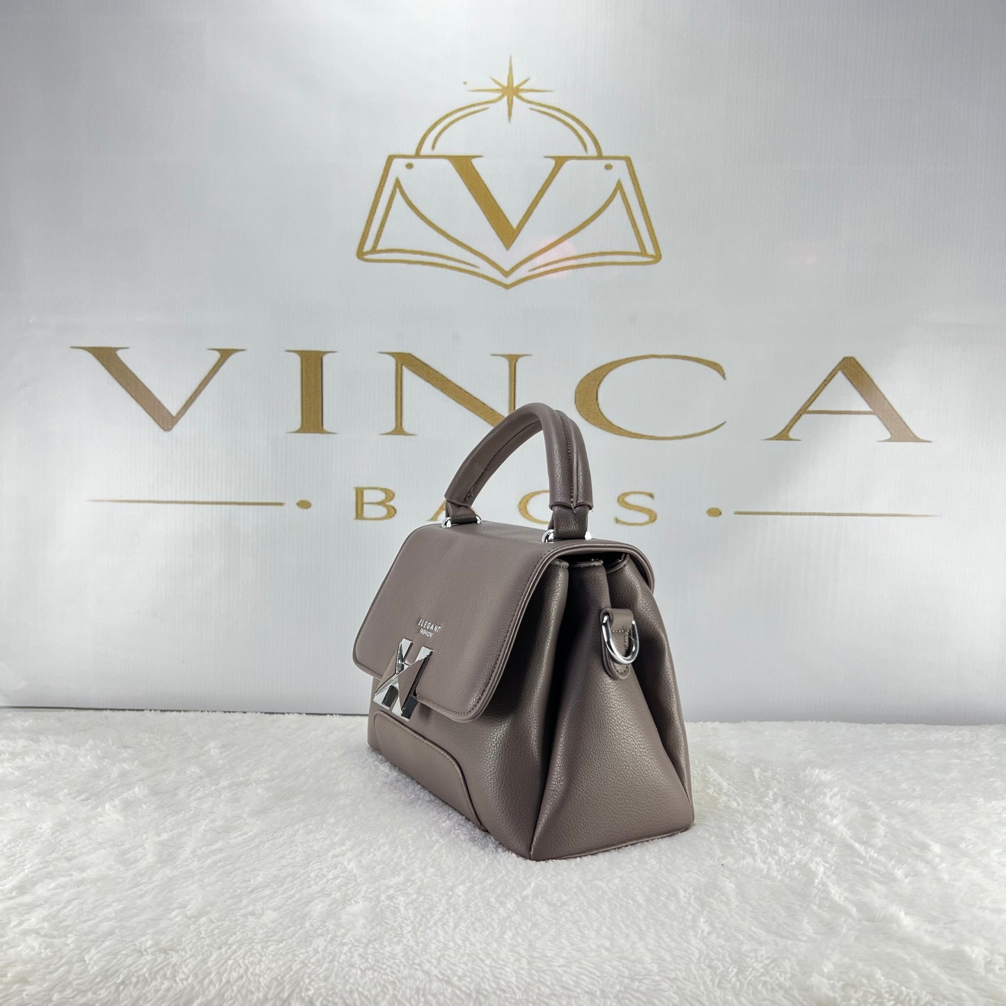 Vinca Luxe Structured Top Handle Bag | Elegant Women Handbag