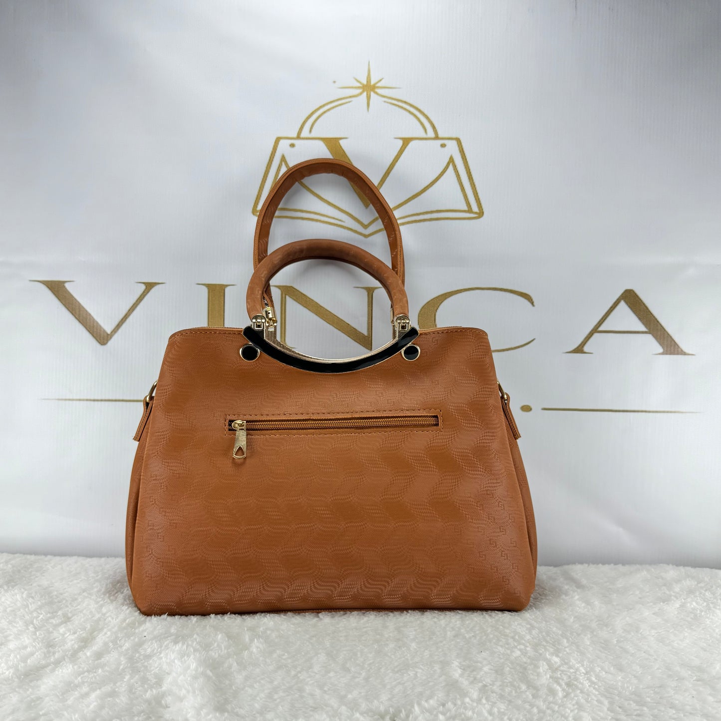 Luxury Metal Handle Tote Bag for Women | Elegant Shoulder & Handbag