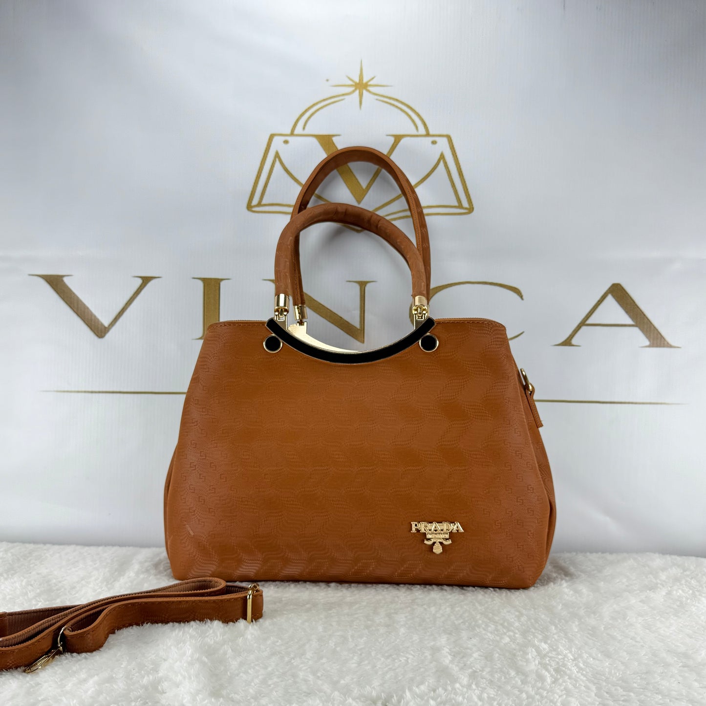 Luxury Metal Handle Tote Bag for Women | Elegant Shoulder & Handbag