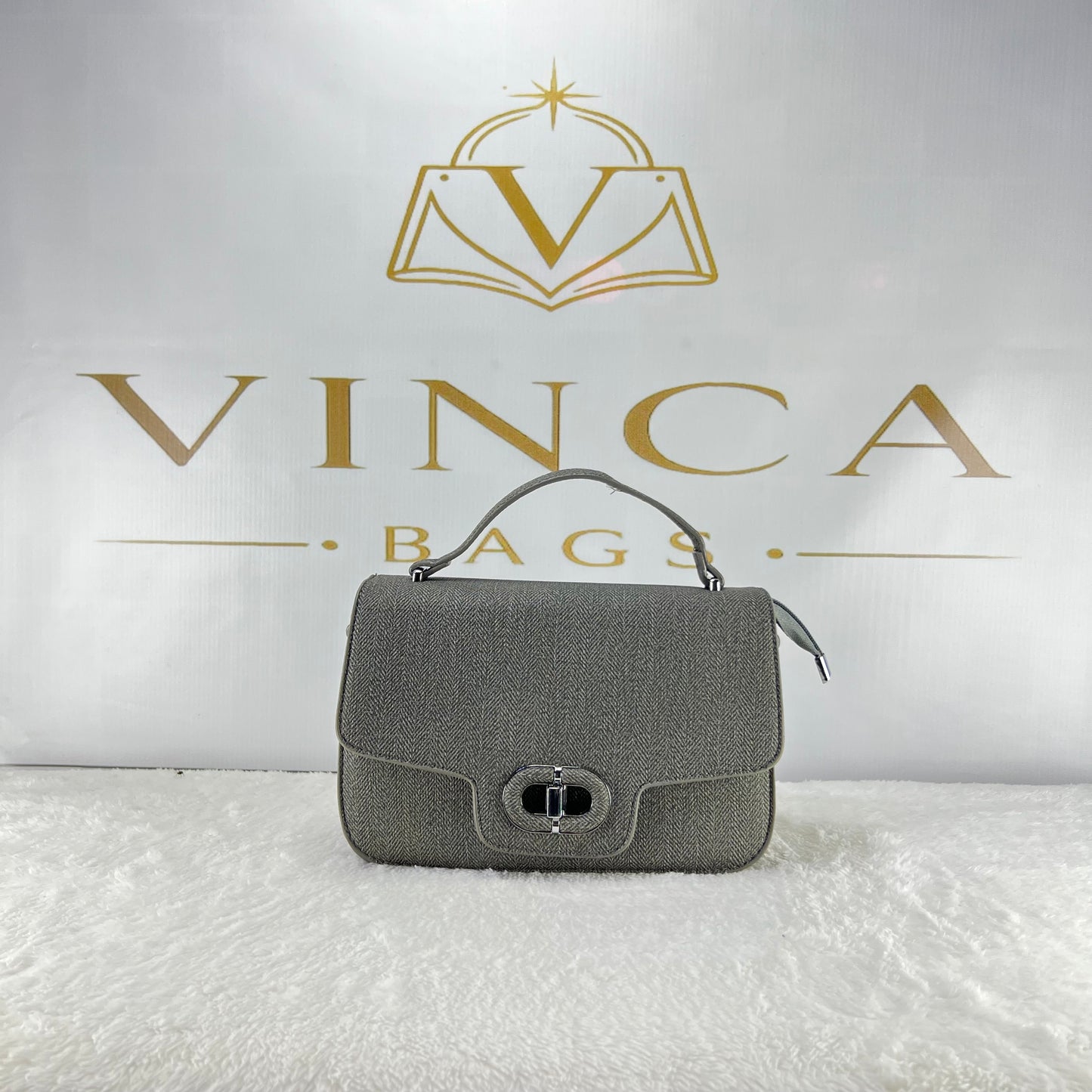Vinca Elegance Textured Handbag | Luxury Women Crossbody Bag