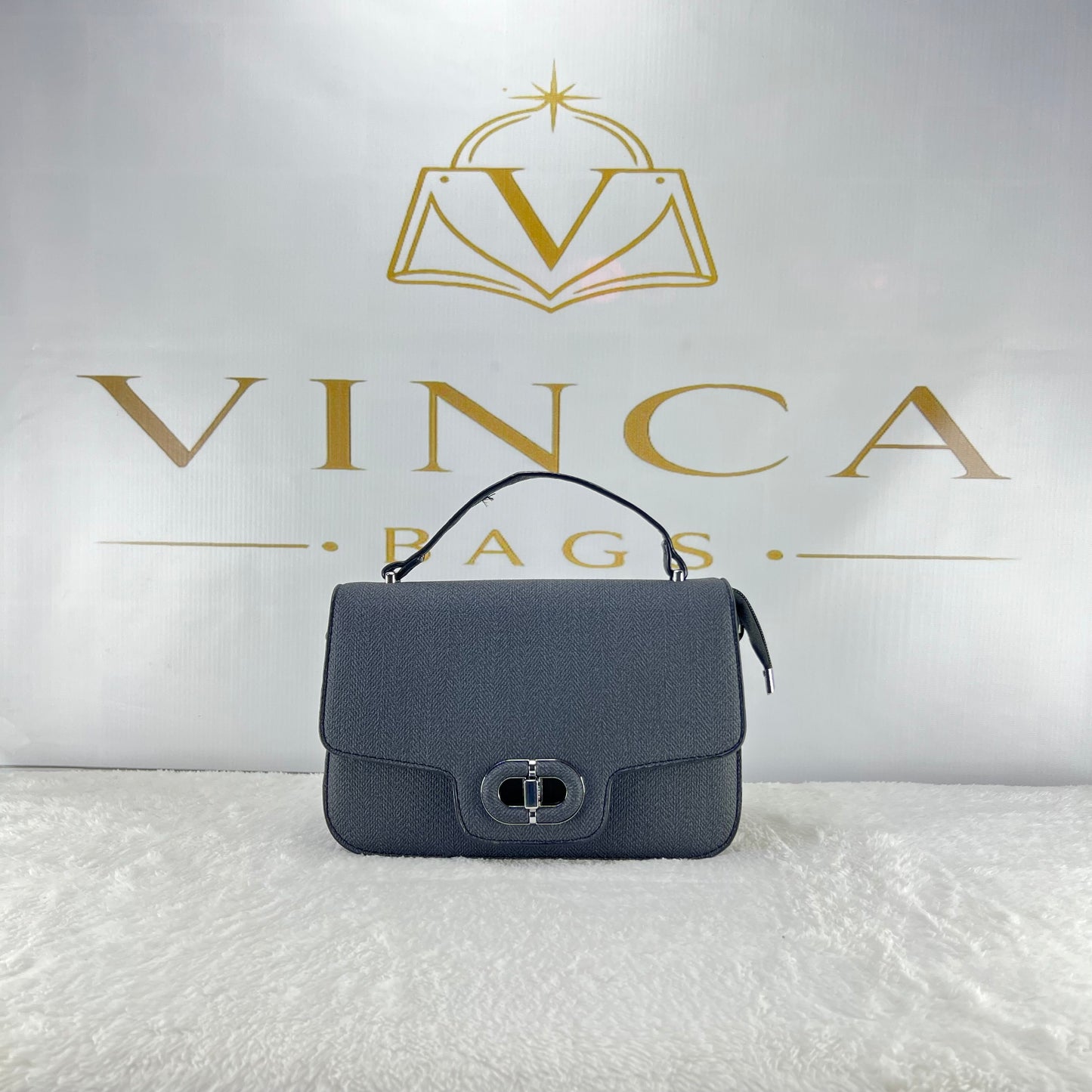 Vinca Elegance Textured Handbag | Luxury Women Crossbody Bag