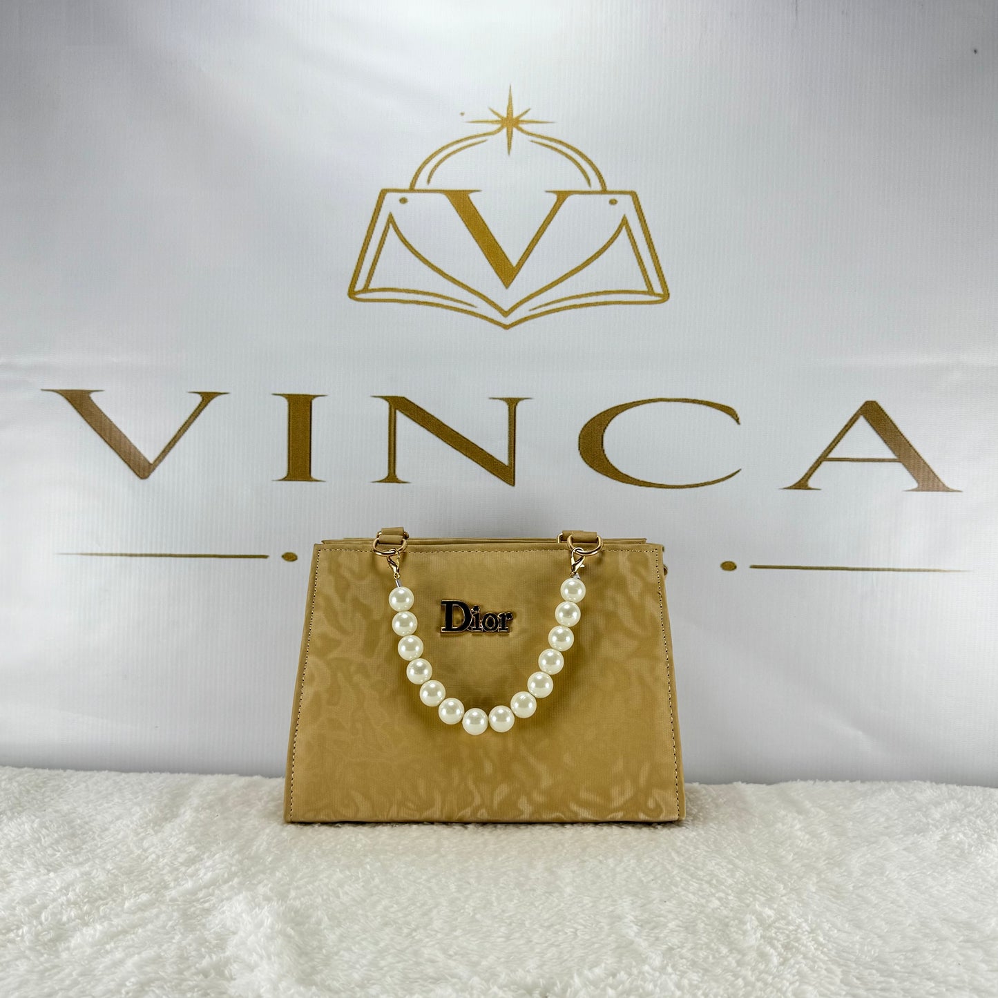Elegant Pearl Handle Tote Bag for Women | Luxury Party & Formal Handbag