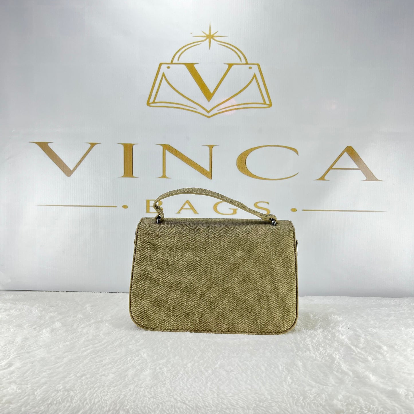 Vinca Elegance Textured Handbag | Luxury Women Crossbody Bag