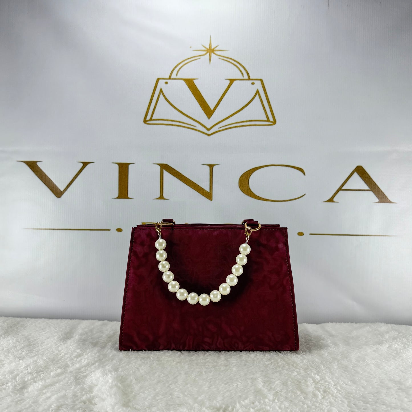 Elegant Pearl Handle Tote Bag for Women | Luxury Party & Formal Handbag