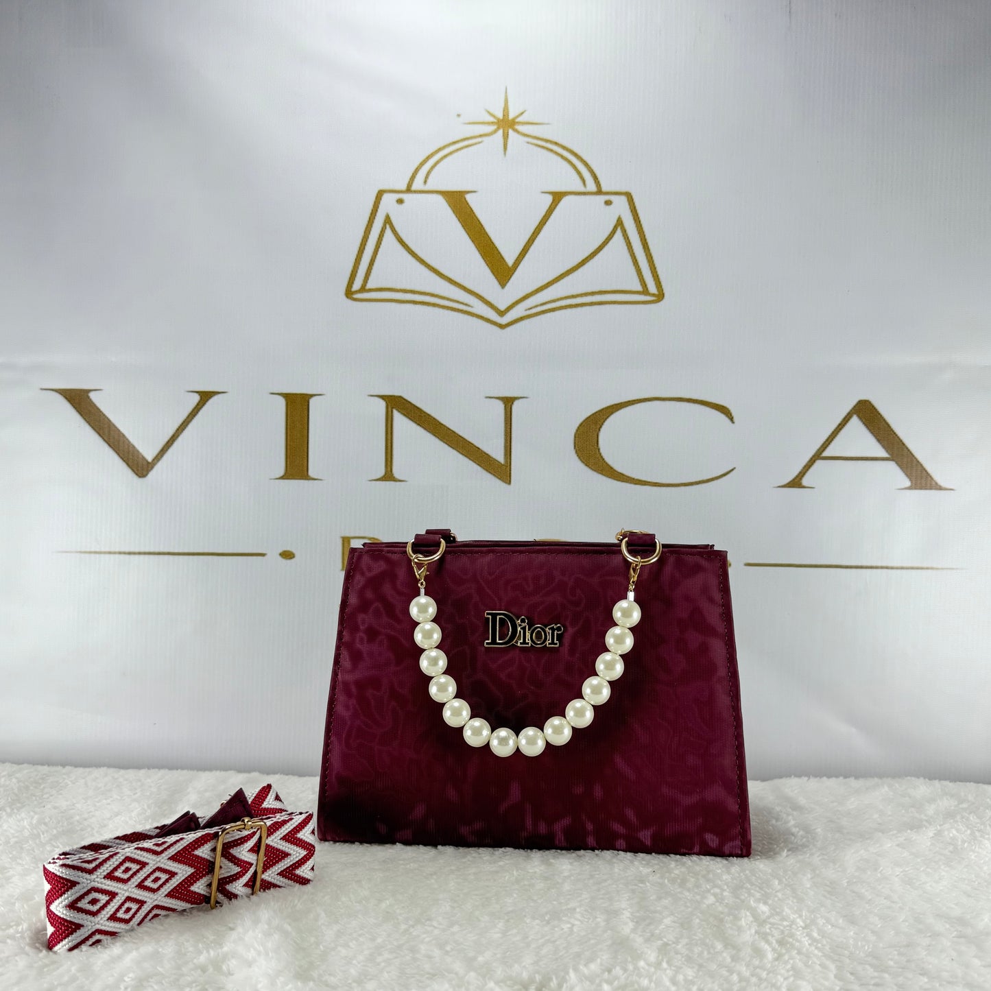 Elegant Pearl Handle Tote Bag for Women | Luxury Party & Formal Handbag