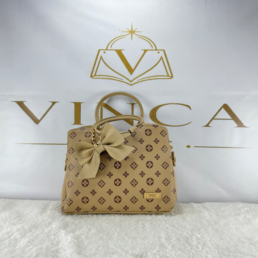 Luxury Bow Handbag for Women | Elegant Printed Designer Style Tote Bag
