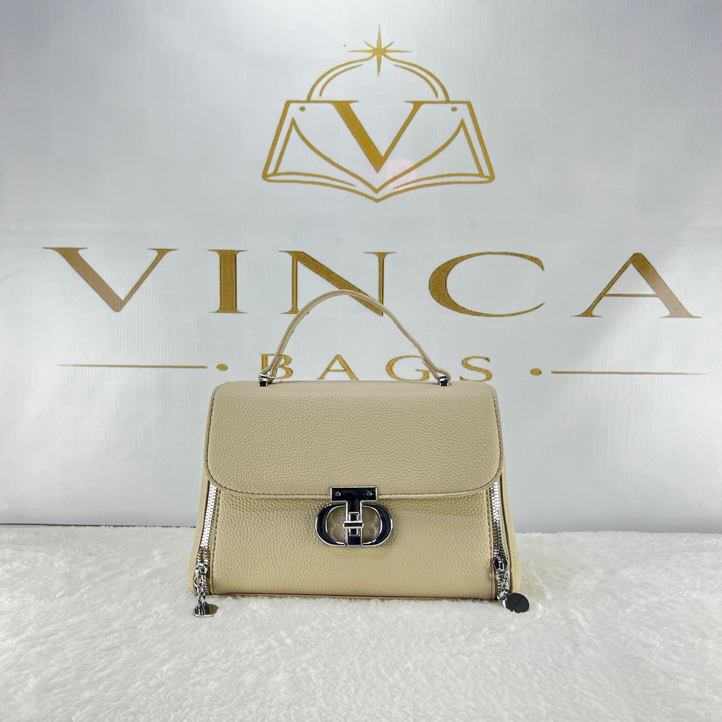 Vinca Pink Crossbody Luxury Handbag | Elegant Women Shoulder Bag
