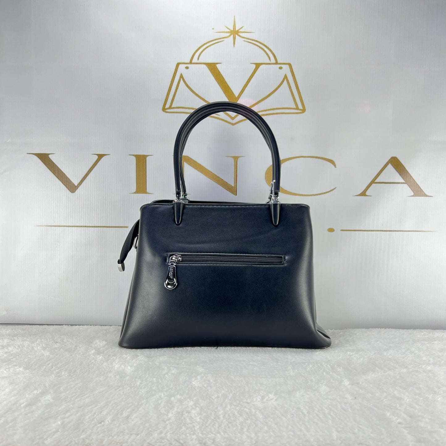 Vinca Luxury Geometric Stitch Handbag | Elegant Women Tote Bag