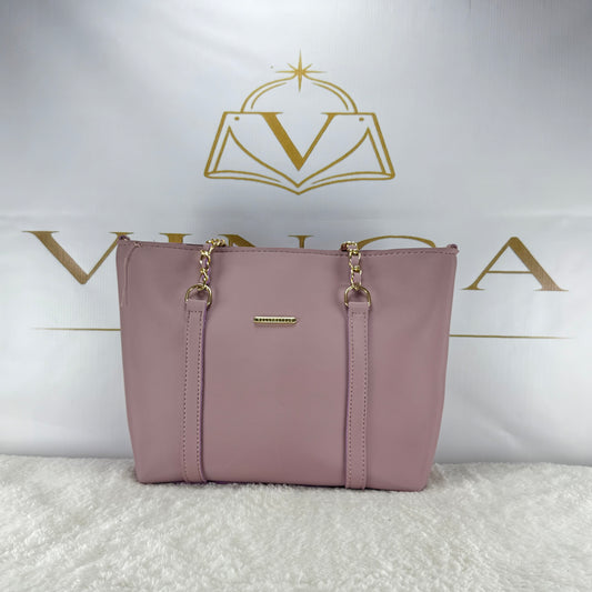 Elegant Women Tote Bag with Gold Chain Strap | Premium Shoulder Handbag by Vinca