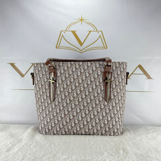 Luxury Printed Tote Bag for Women | Designer Style Shoulder Handbag by Vinca
