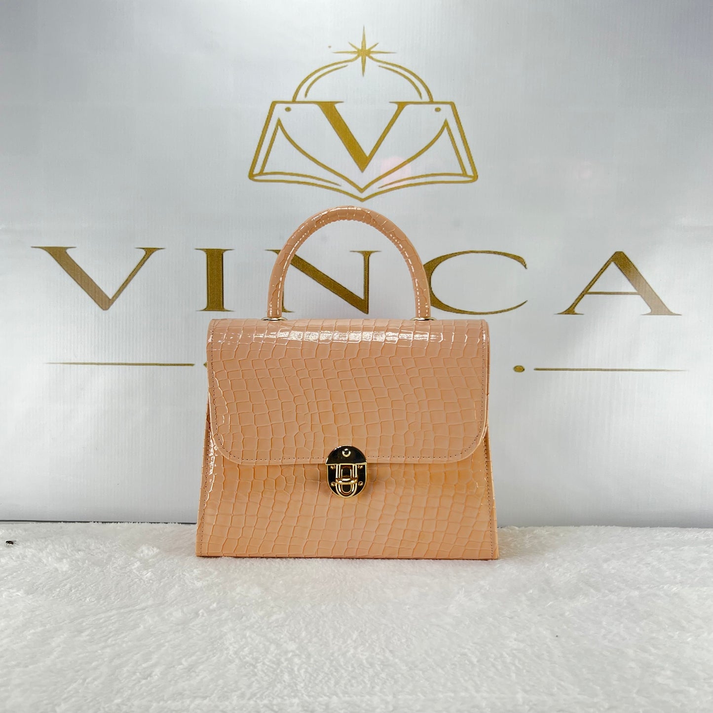 Vinca Croc Texture Luxury Handbag | Elegant Ladies Tote Bag Pakistan