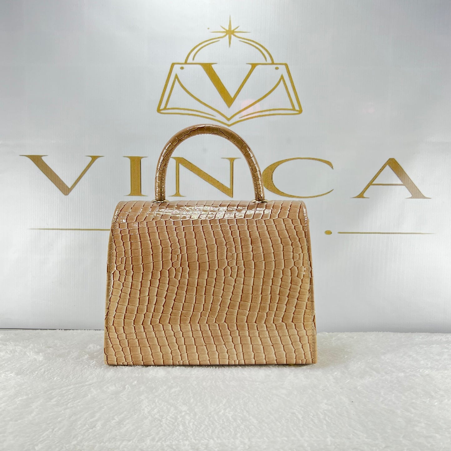 Vinca Croc Texture Luxury Handbag | Elegant Ladies Tote Bag Pakistan