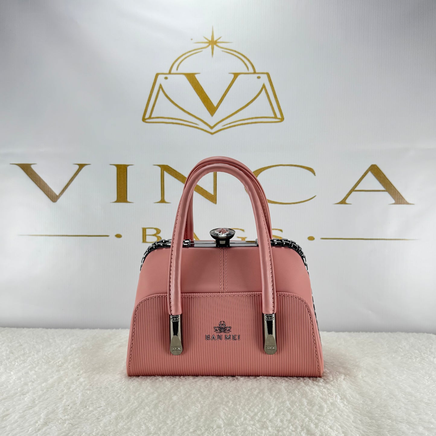 Vinca Elegant Ribbed Hand Bag | Premium Luxury Women’s Purse