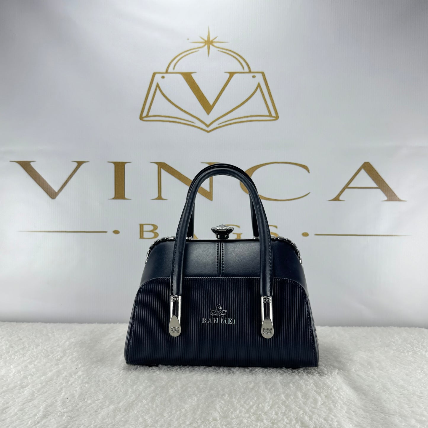 Vinca Elegant Ribbed Hand Bag | Premium Luxury Women’s Purse
