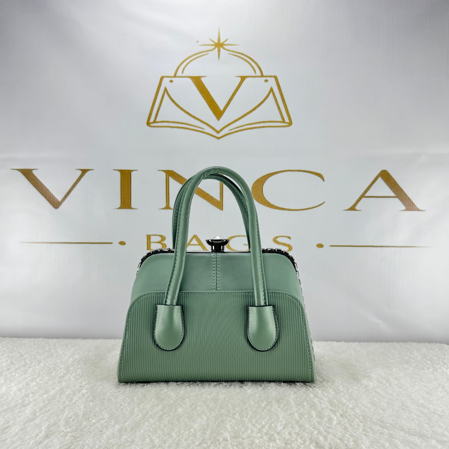 Vinca Elegant Ribbed Hand Bag | Premium Luxury Women’s Purse
