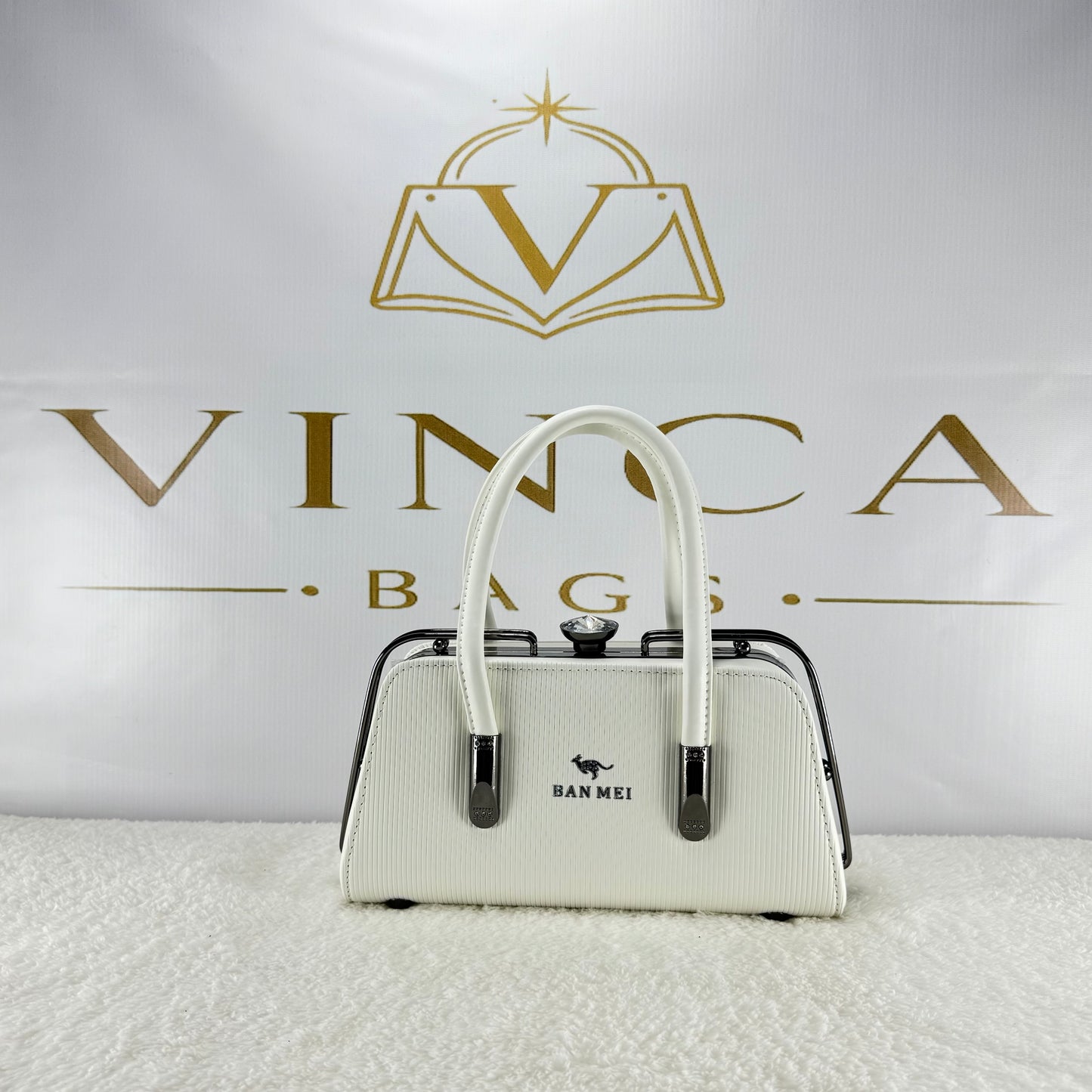 Vinca Ribbed Luxury Hand Bag | Elegant Premium Women’s Purse