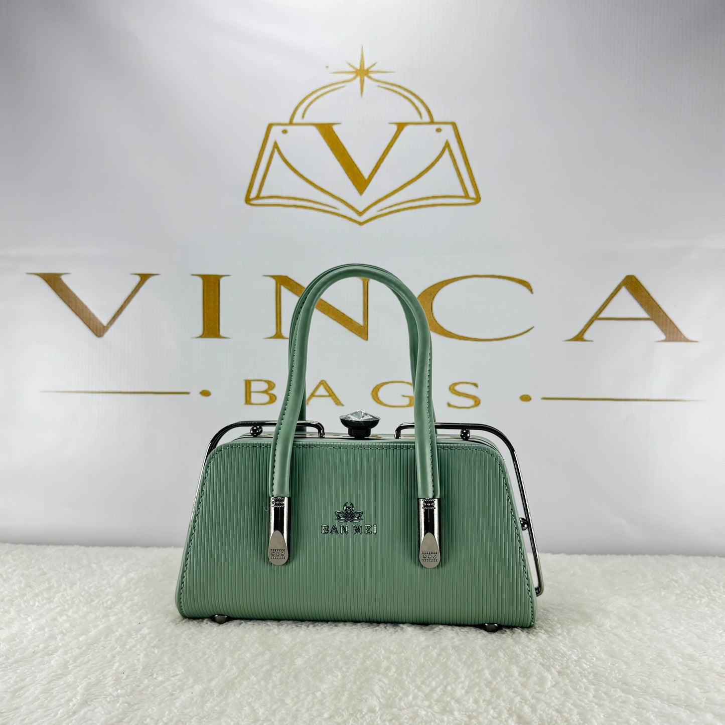 Vinca Ribbed Luxury Hand Bag | Elegant Premium Women’s Purse