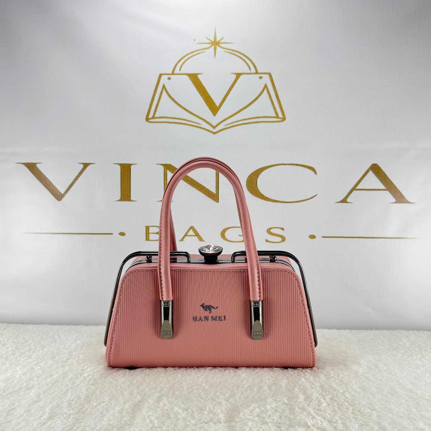 Vinca Ribbed Luxury Hand Bag | Elegant Premium Women’s Purse